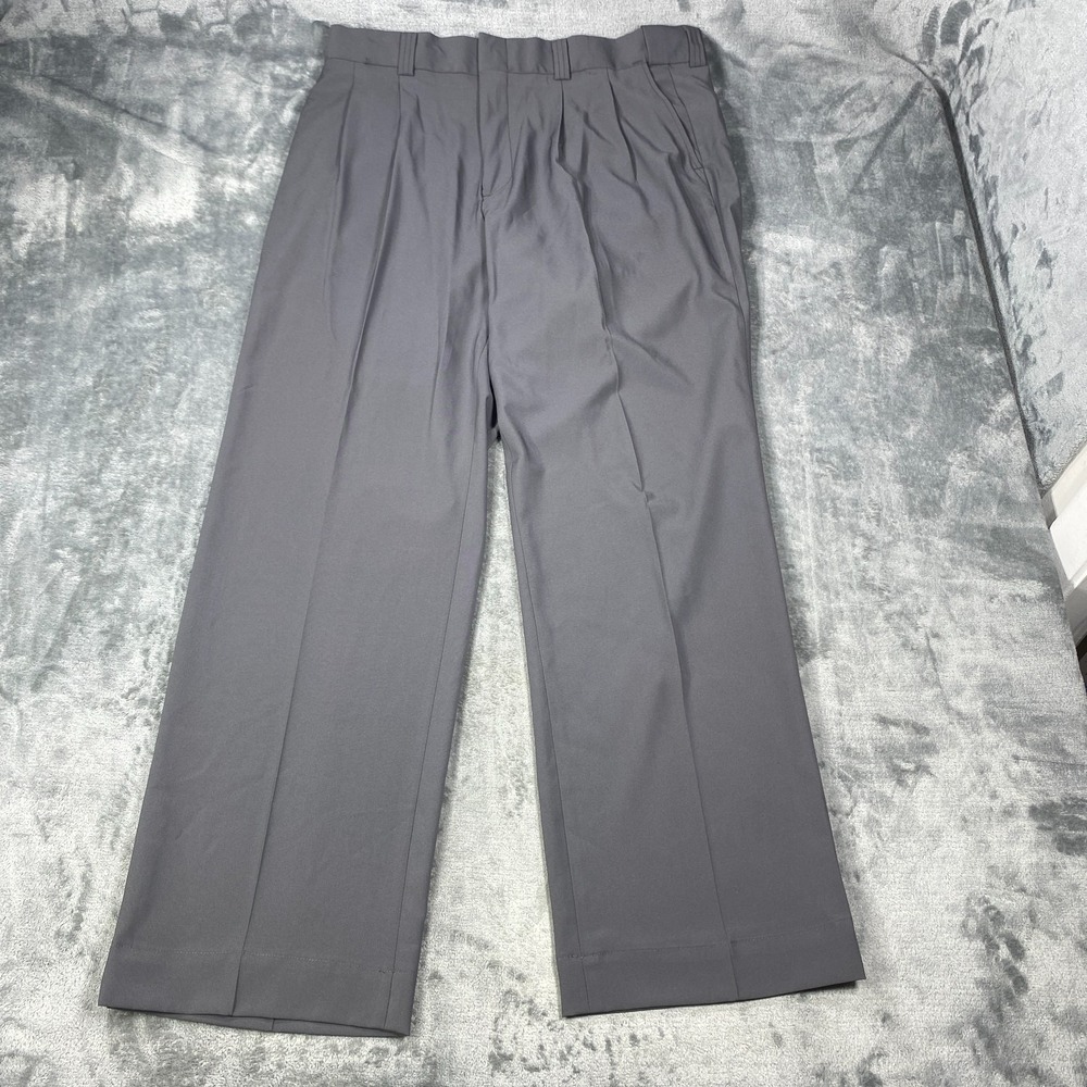 Fechheimer Flying Cross Gray Pleated Umpire MLB Pants 38x32 Baseball Wide NEW‎